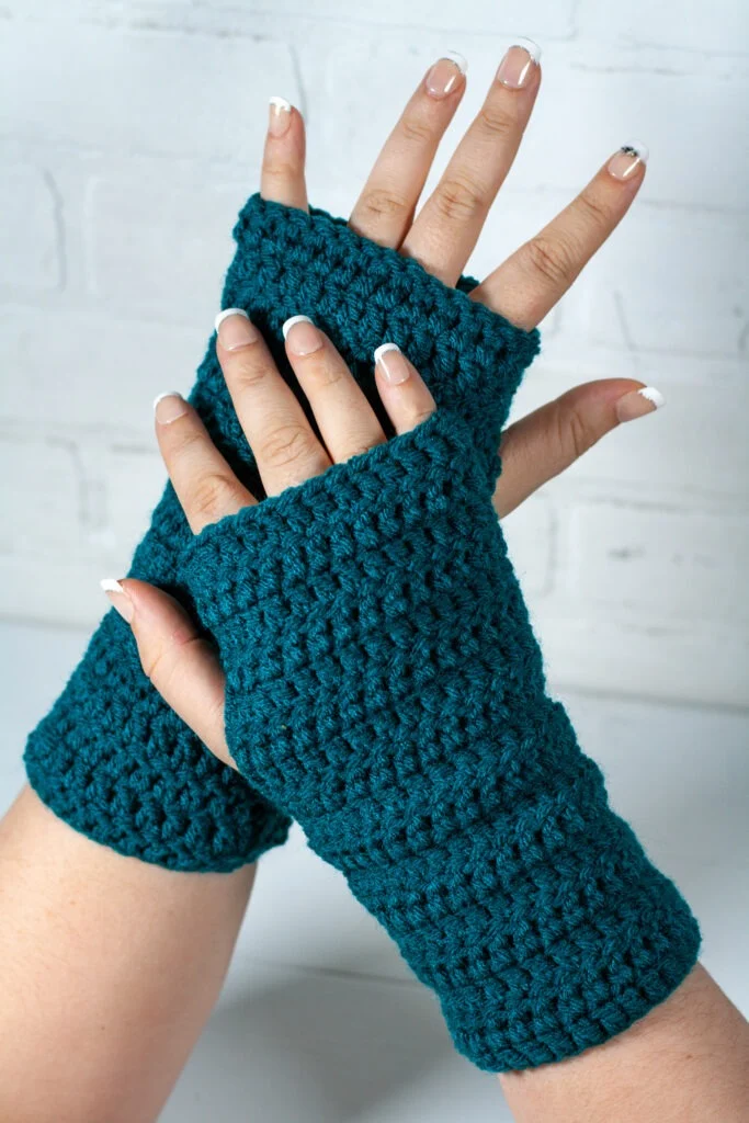 Crochet mittens